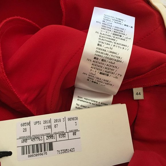 GUCCI WOMEN PANTS RED COLOR SIZE 40 G27 - Picture 8 of 10